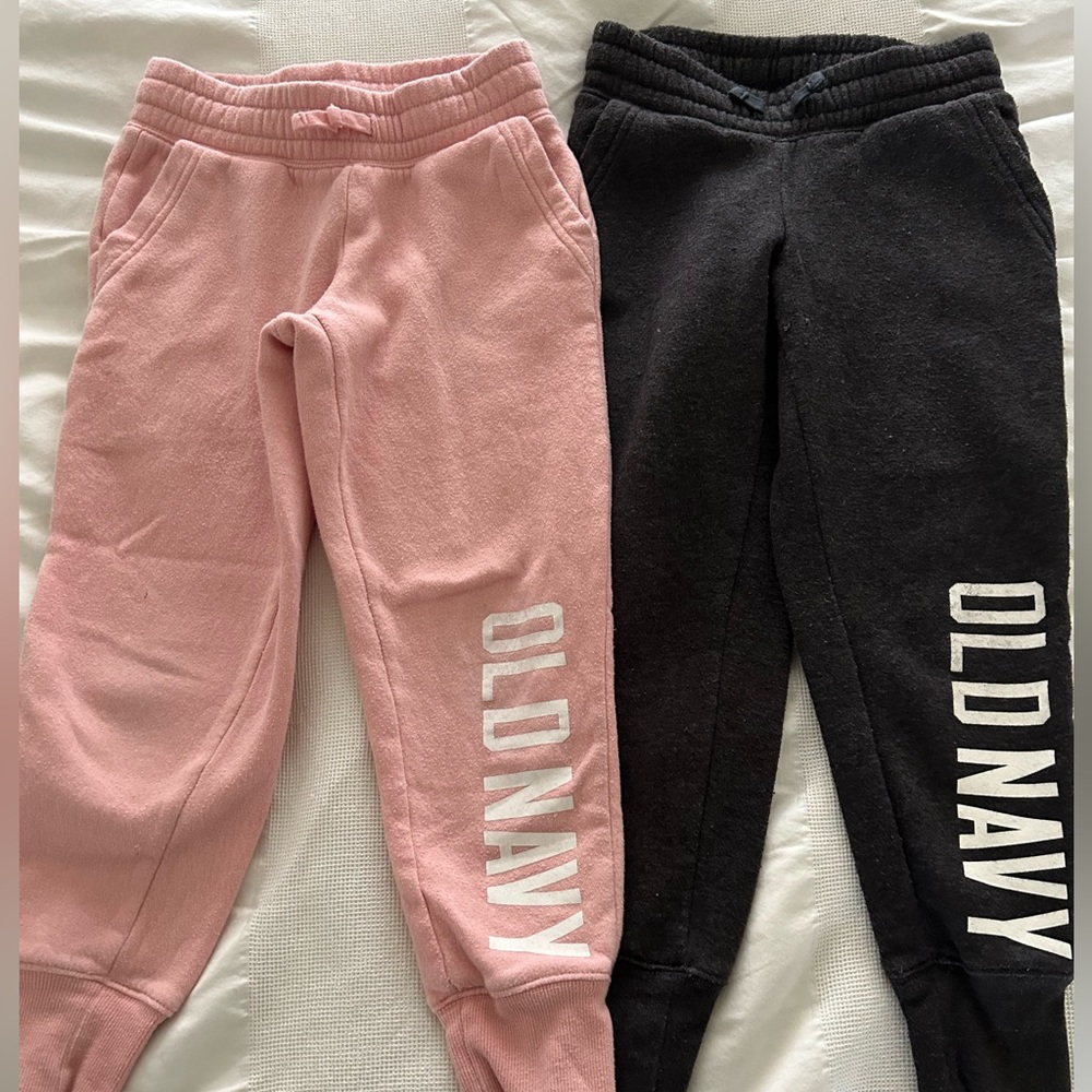 Lot of 2 Old Navy Girls Sweatpants Joggers Size Small 6
